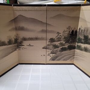 Landscape Painting Folding Screen